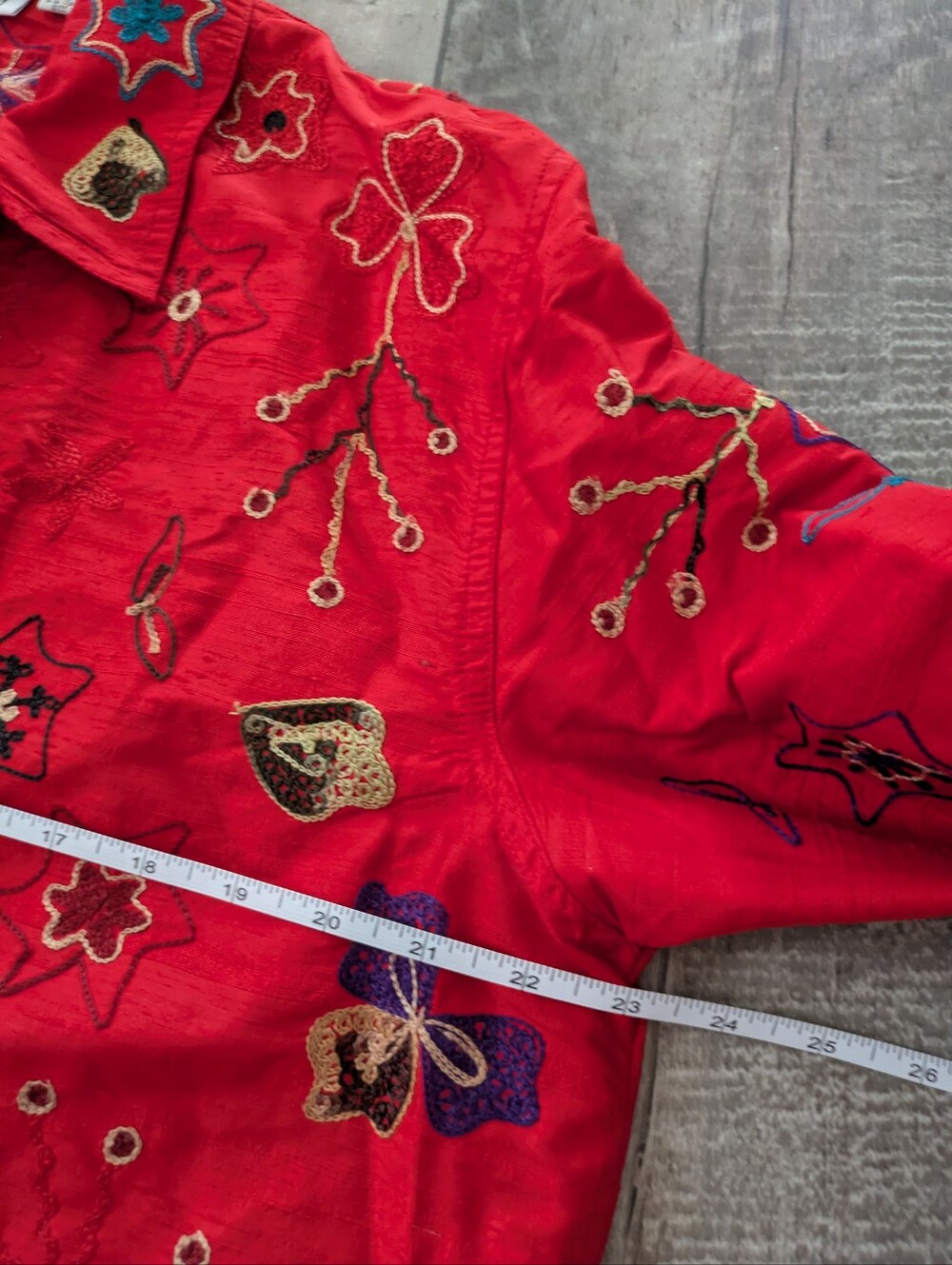 Chico’s Design 100 percent silk Jacket - Picture 6 of 8